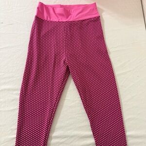 Vibrant Pink Patterned Women's Leggings